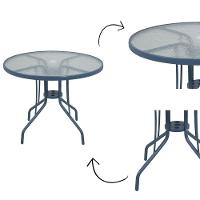 Mesa para Jardim com Tampo de Vidro Redonda Noronha Bel - 3