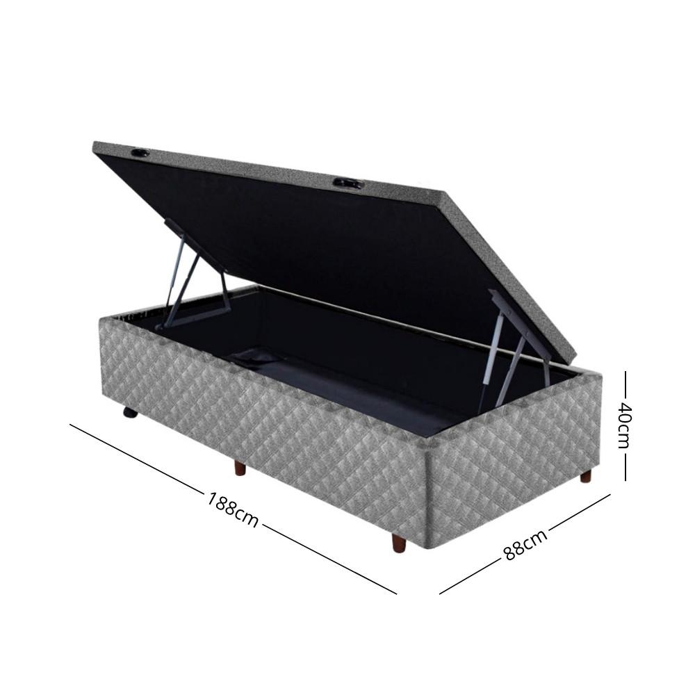 Base Box Baú 88cm Quadriculado Cristalflex - 3