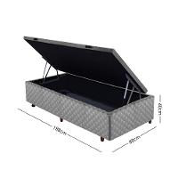 Base Box Baú 88cm Quadriculado Cristalflex - 3