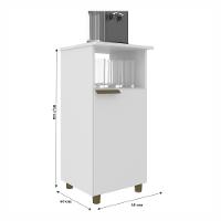 Balcão Multiuso 1 Porta com Pés 531 J Carvalho