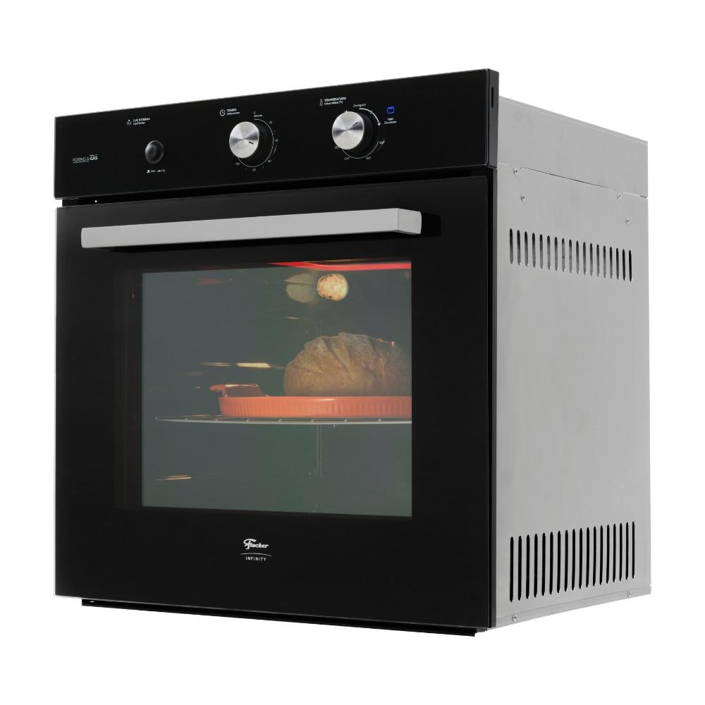 Forno a Gás de Embutir Fischer Infinity 78L com Grill - 2