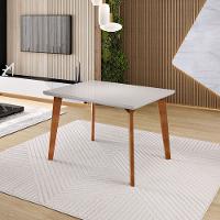 Mesa de Jantar 120cm Tampo com Vidro Dubai Madetal - 3