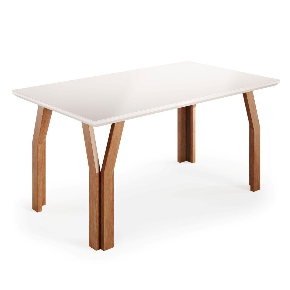 Conjunto Sala de Jantar Mesa 154cm Atlas Tampo com Vidro com 6 Cadeiras Atlas Madetal - 5