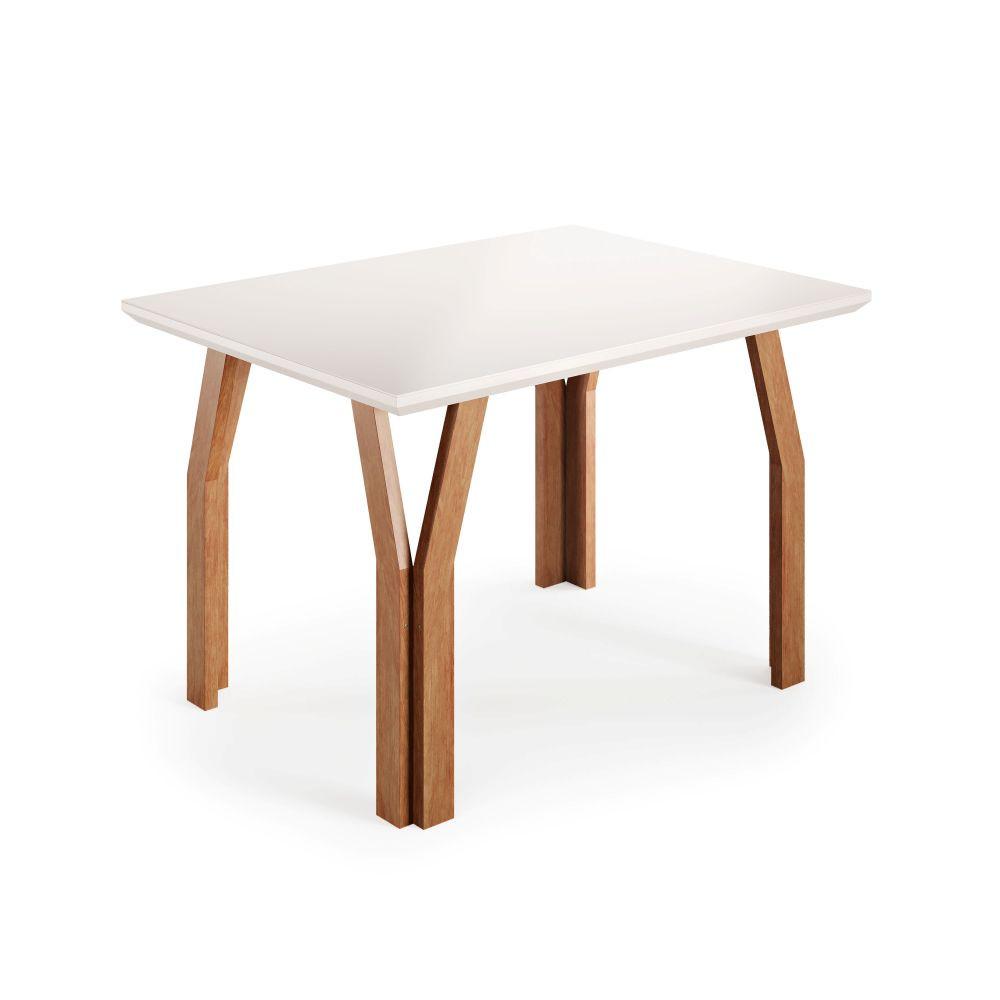 Conjunto Sala de Jantar Mesa Atlas 120cm Tampo Vidro com 4 Cadeiras Atlas Madetal - 3