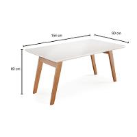 Conjunto Sala de Jantar Mesa Onix 154cm e 6 Cadeiras Paris Madetal