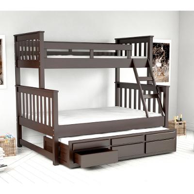 Treliche com Cama de Casal 3 Gavetas Madeira Maciça Saraiva