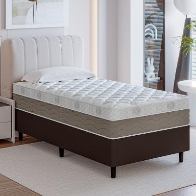 Cama Box Solteiro 88cm Molas Ensacadas Genebra Plus Umaflex Base 2Cen