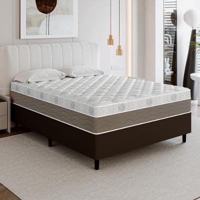 Cama Box Casal 138cm Molas Ensacadas Genebra Plus Umaflex Base 2Cen