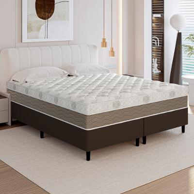 Cama Box Queen 158cm Molas Ensacadas Genebra Plus Umaflex Base 2Cen