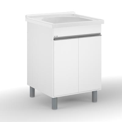 Balcão para Lavanderia 1 Porta 56,5cm com Tanque Amélia AJ Rorato