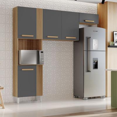 Cozinha Modulada Ripada 2 Peças Juma Aramóveis