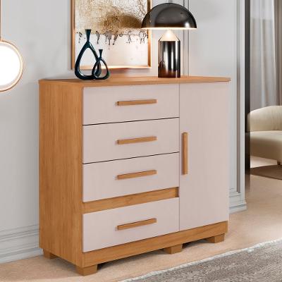 Cômoda 4 Gavetas 1 Porta com Pés New Florença Benetil