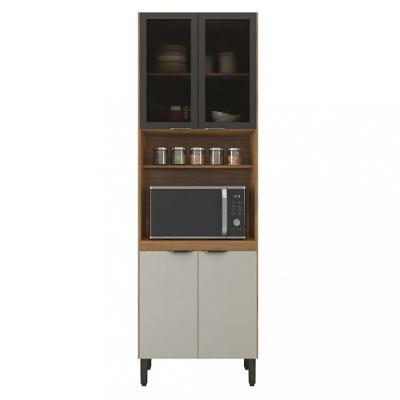 Paneleiro Torre Quente 4 Portas Vidro Firenze Demóbile