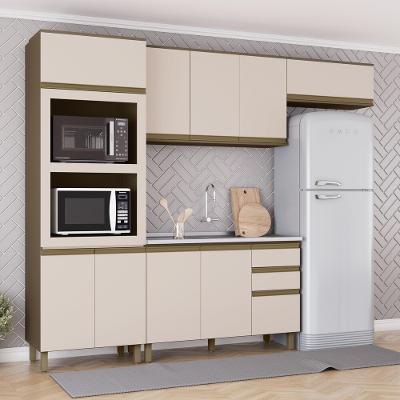 Cozinha Modulada 4 Peças sem Pia em MDF Connect Henn