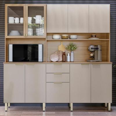 Cozinha Compacta 10 Portas 2 Gavetas com Tampo Amora Demóbile