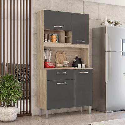 Cozinha Compacta 4 Portas 1 Gaveta com Tampo Malta Demóbile