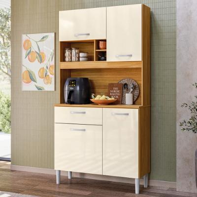 Cozinha Compacta 4 Portas 1 Gaveta com Tampo Malta Demóbile