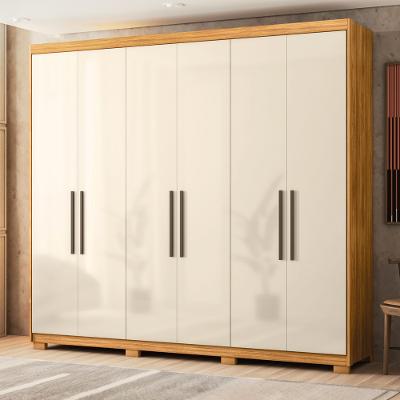 Guarda Roupa Casal com Pés 6 Portas em MDF Venice Demóbile