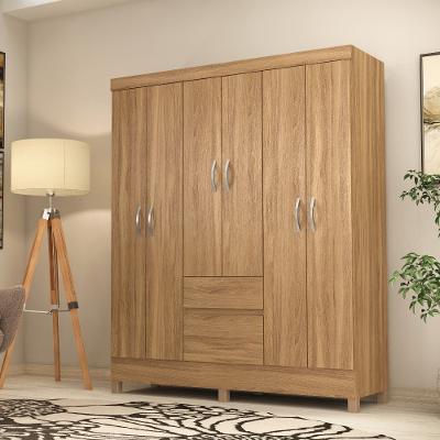 Guarda Roupa Casal com Pés 6 Portas 2 Gavetas Flash II Demóbile