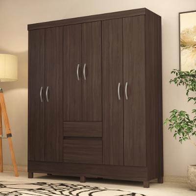 Guarda Roupa Casal com Pés 6 Portas 2 Gavetas Flash II Demóbile