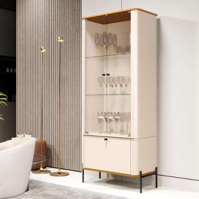 Cristaleira com Vidro 3 Portas e Pés Em MDF Tucupi JB Móveis