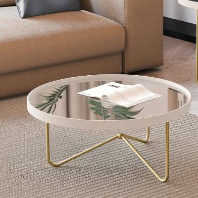 Mesa de Centro Redonda com Espelho Alamanda JB Móveis