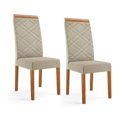 Conjunto 2 Cadeiras Estofadas Atlas Madetal