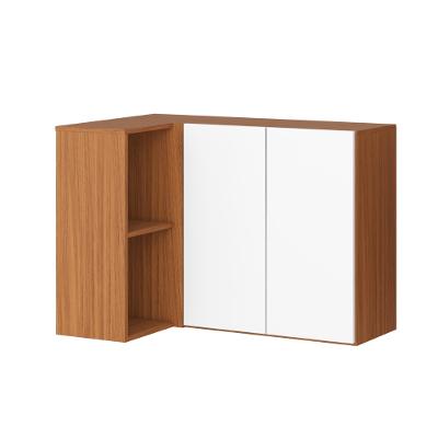 Armário Aéreo de Canto 2 Portas MDF Luana Aramóveis