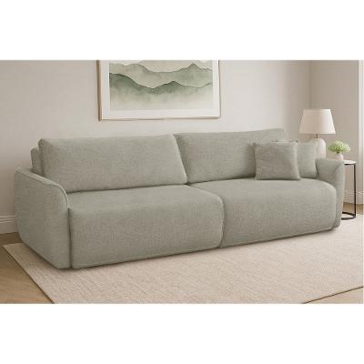 Sofá Cama 210cm Linho Aveludado Cayman Ferguile