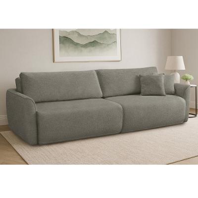 Sofá Cama 230cm Linho Aveludado Cayman Ferguile