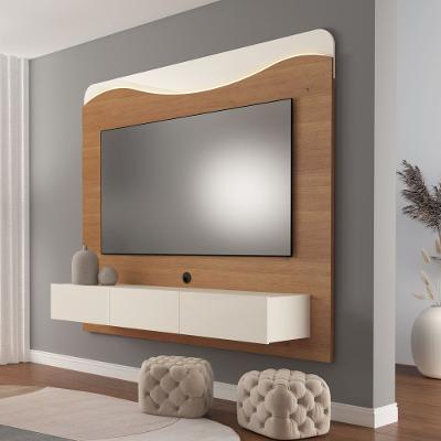 Painel para TV até 75 Polegadas 3 Gavetas Led Lumiere Artely