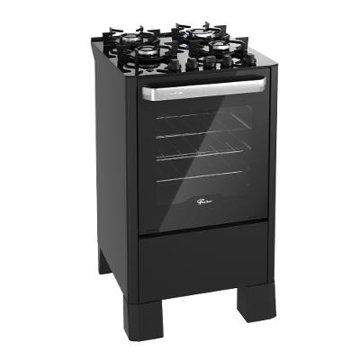 Fogão 4 Bocas Fischer Fit Line Mesa de Vidro