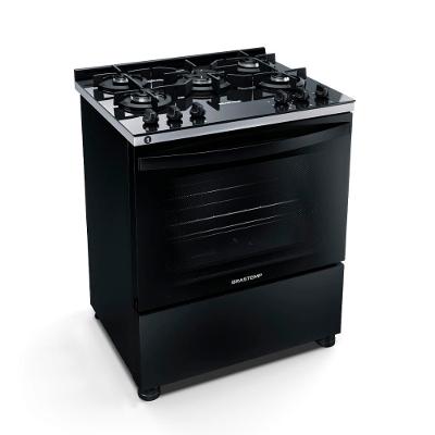 Fogão 5 Bocas Brastemp BFS5VCE Mesa de Vidro