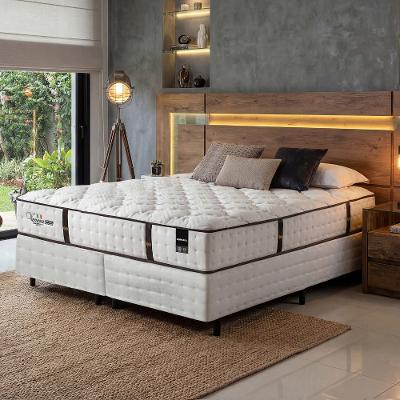 Cama Box king 193cm Molas Ensacadas Veneza Mobikasa