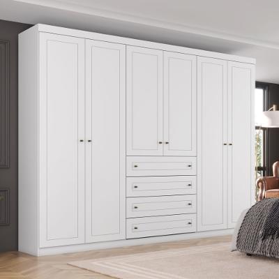 Guarda Roupa Casal 6 Portas 4 Gavetas Americano Henn