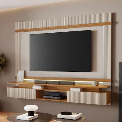 Painel Canelado para TV até 75 Polegadas com LED 2 Portas em MDF NT 1370 Notável Móveis