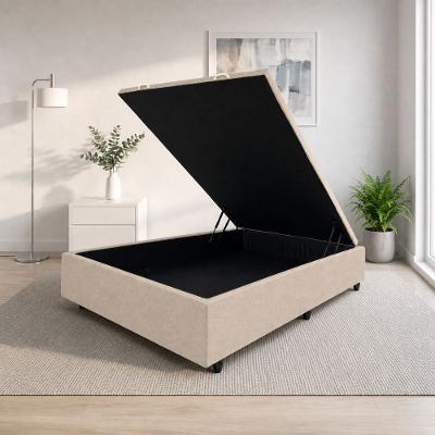 Base Box Bau Casal 138cm Linho Premium Damulti