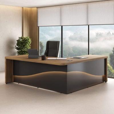 Mesa para Escritório Angular Lado Esquerdo 2 Portas 3 Gavetas Tamburato Supreme Artany