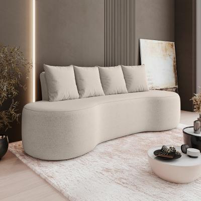 Sofá 3 Lugares 210cm Boucle Ibiza Bexs Estofados
