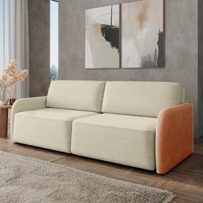 Sofá 3 Lugares Retrátil 220cm Linho Couríssimo Caiobá Bexs Estofados