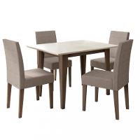 Conjunto Sala de Jantar Mesa 120cm Kate 4 Cadeiras Josi Poliman - 2