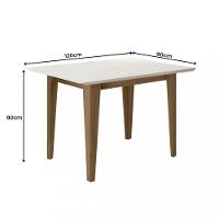 Conjunto Sala de Jantar Mesa 120cm Kate 4 Cadeiras Josi Poliman - 3