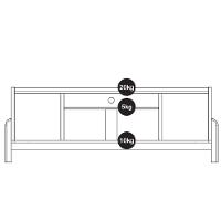 Rack para TV Até 60 Polegadas 4 Portas Lizz Casa D - 5