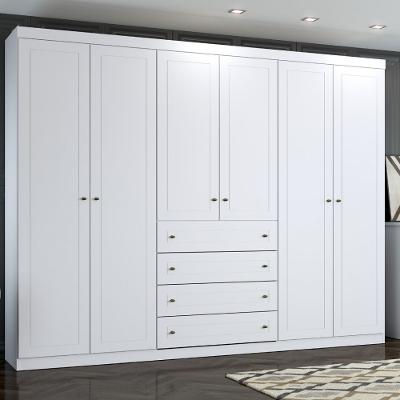 Guarda Roupa Casal 6 Portas 4 Gavetas Americano Henn