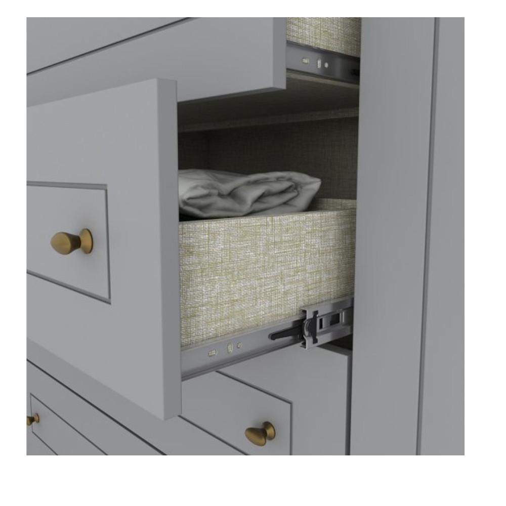 Guarda Roupa Casal 6 Portas 4 Gavetas Americano Henn - 5