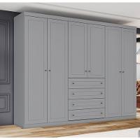 Guarda Roupa Casal 6 Portas 4 Gavetas Americano Henn - 1