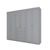 Guarda Roupa Casal 6 Portas 4 Gavetas Americano Henn - 2