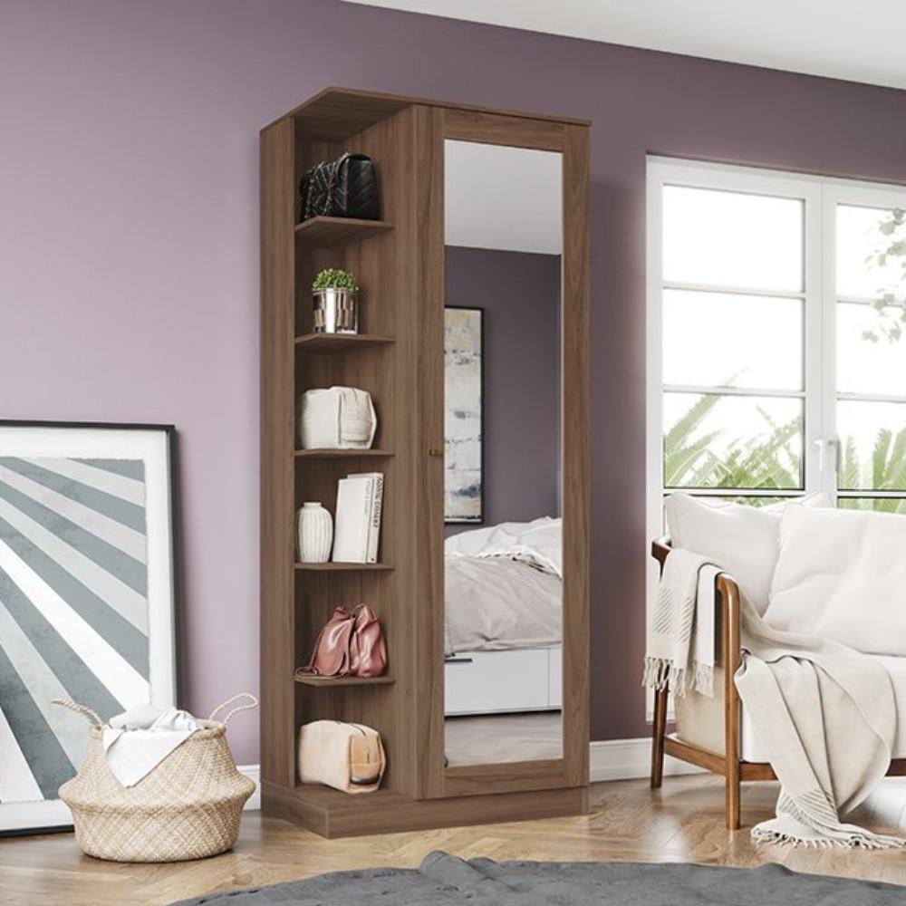 Sapateira Duetto D182 1 Porta com Espelho Henn - 1