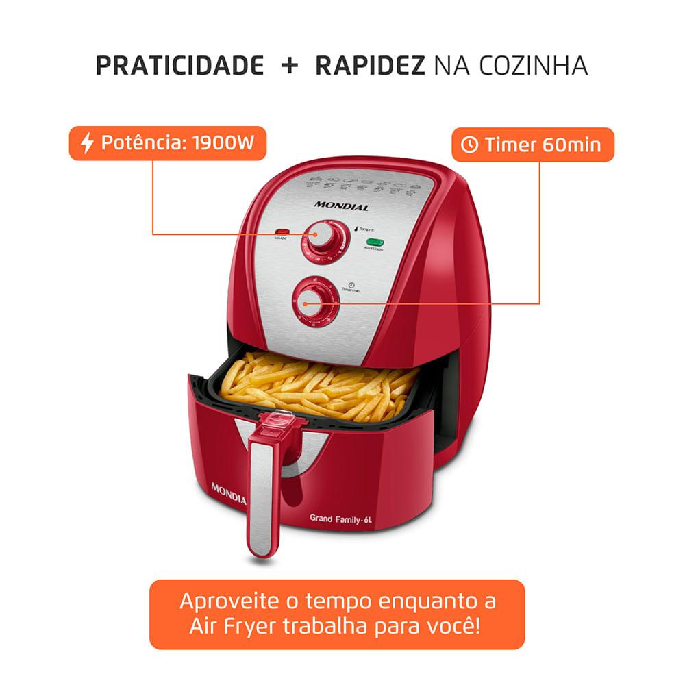 Fritadeira Sem Óleo Air Fryer 6 Litros AFN-60-RI Mondial - 2