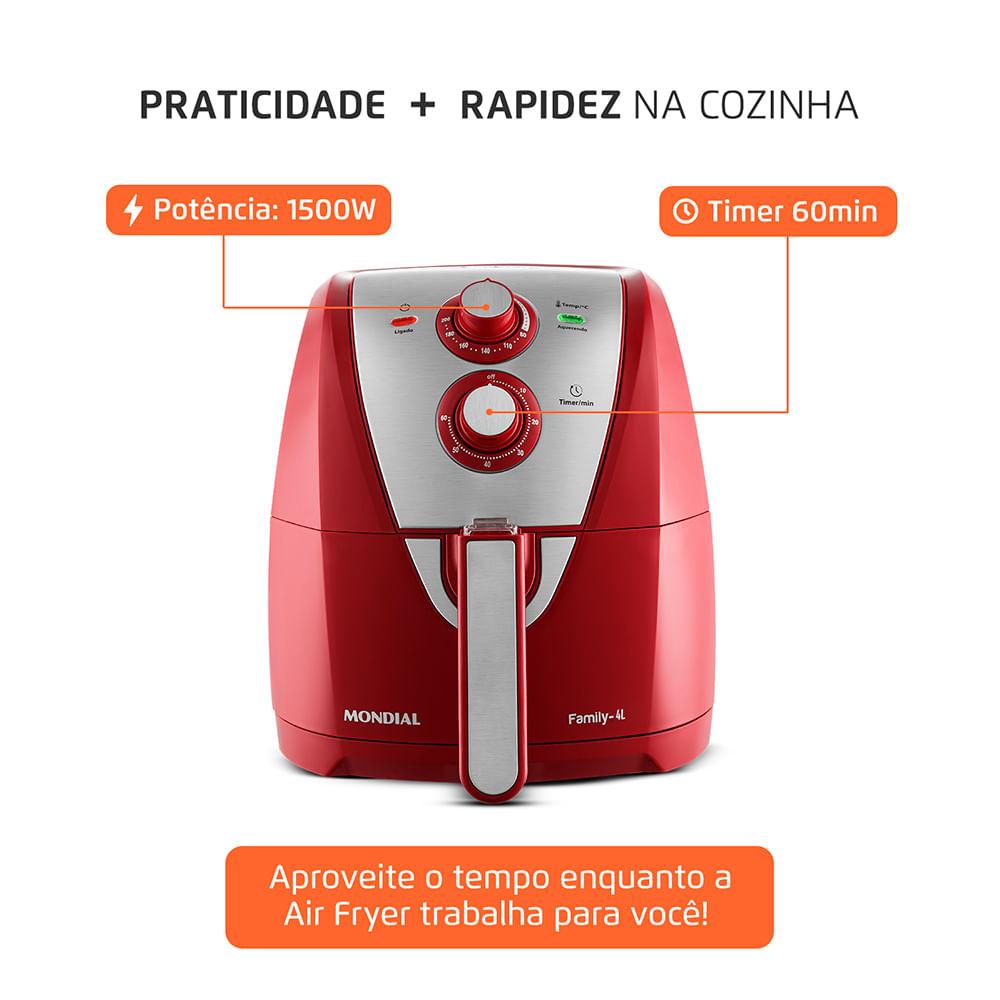 Fritadeira Sem Óleo Air Fryer 4L Mondial AFN-40-RI - 7